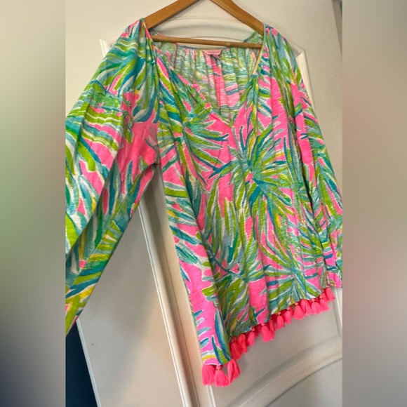 Lilly Pulitzer Tasseled Linzy Blouse - Picture 4 of 6